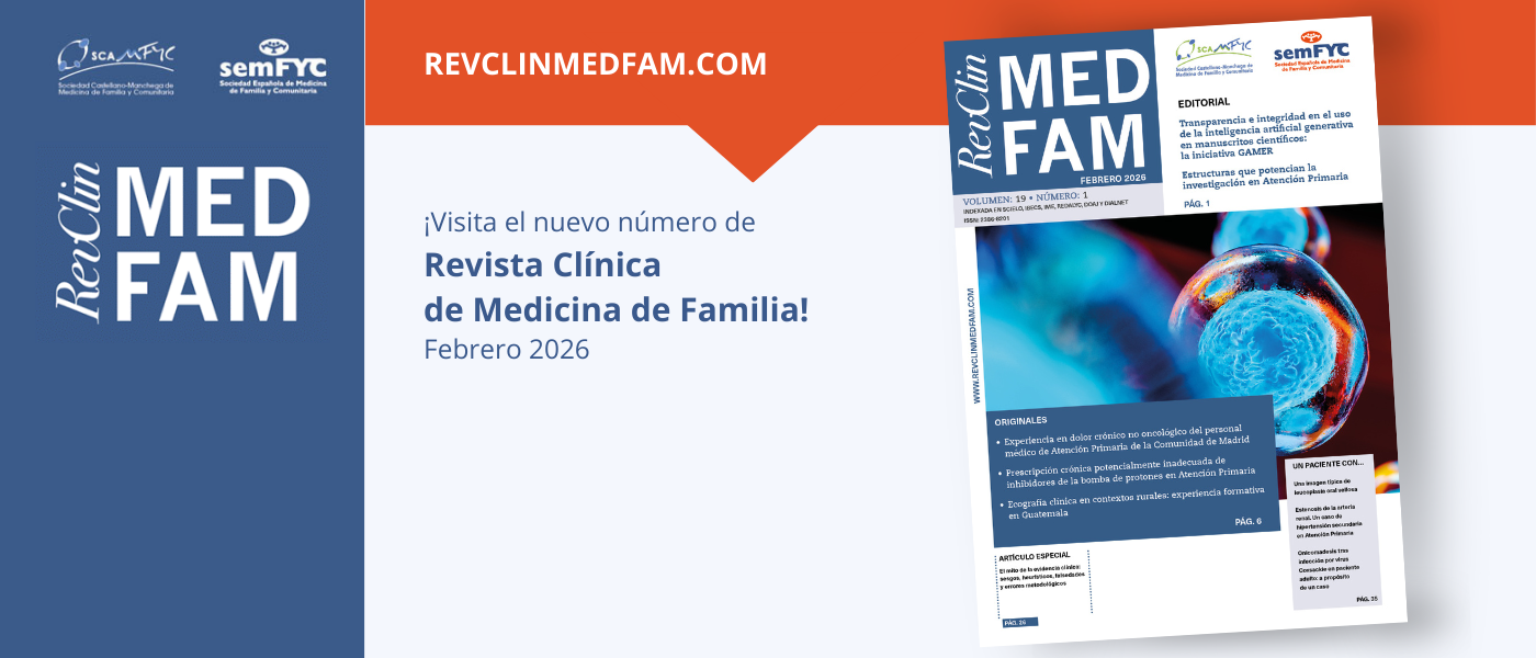 Transparencia en el uso de la inteligencia artificial, dolor crónico y ecografía rural: los ejes del nuevo número de la Revista Clínica de Medicina de Familia